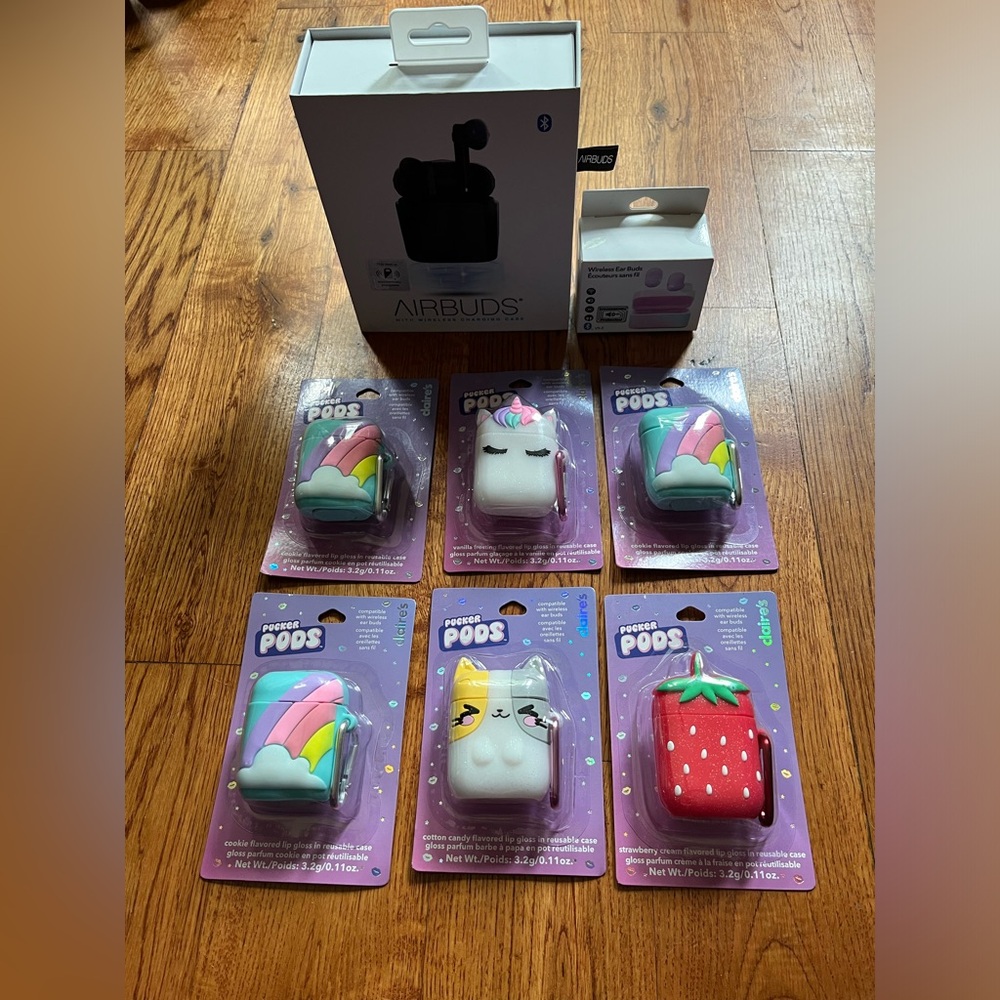 Brand New Airbuds & Pucker Pods